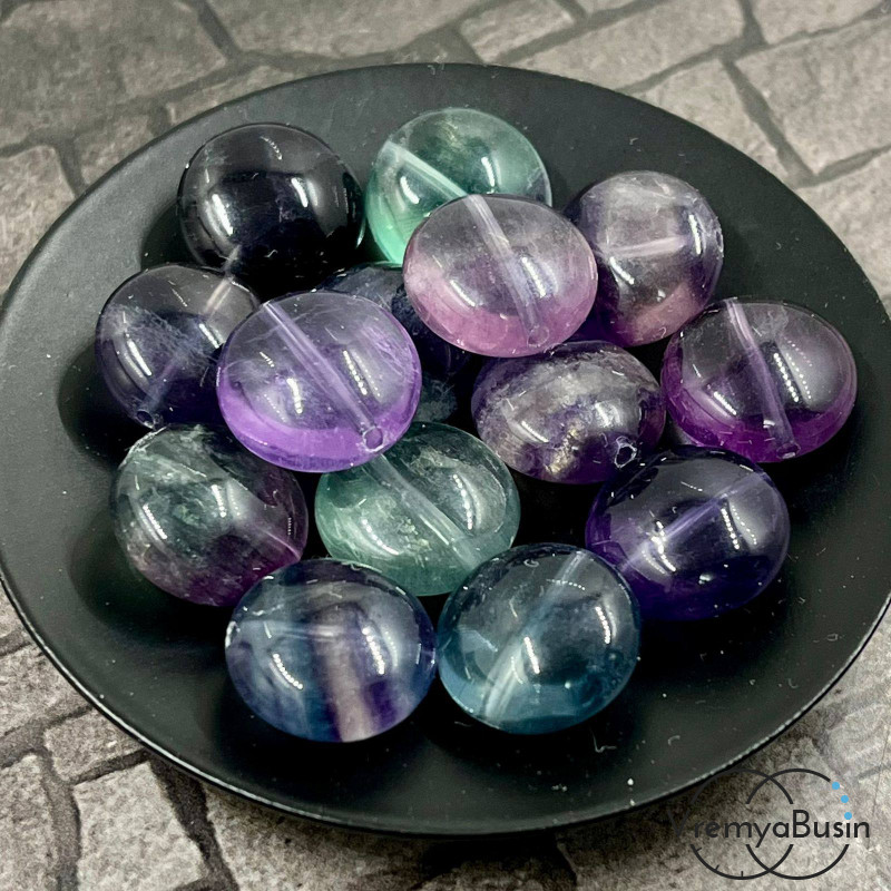 Флюорит Премиум качество, таблетка плоская 14х8 мм (1 шт.)