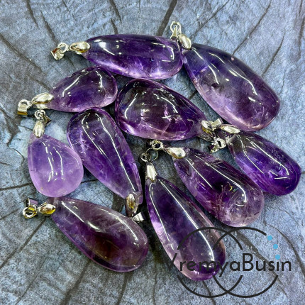 Гипс «Роза пустыни»,  ок. 15-20 мм, кулон из камня в асс. (1 шт.)