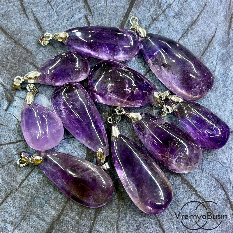 Гипс «Роза пустыни»,  ок. 15-20 мм, кулон из камня в асс. (1 шт.)