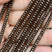 Гематит, рондель граненый 2х4 мм, цв.    коричневый   (нить, ок. 180 шт.)