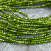 Хромдиопсид, мелкие бусины с микроогранкой, шарик 4 мм  (нить, ок. 40 см.)