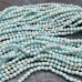 Ларимар, мелкие бусины с микроогранкой, шарик 3 мм  (нить, ок. 40 см.)