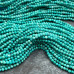 Турквенит (говлит), мелкие бусины с микроогранкой, шарик 2 мм  (нить, ок. 40 см.)