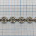 Цепочка металлическая крупная, латунь с родиевым покрытием (1/2 м.)
