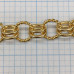 Цепочка металлическая крупная, латунь с позолотой (1/2 м.)