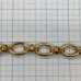 Цепочка металлическая крупная, латунь с позолотой (1/2 м.)