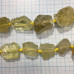 Лимонный кварц, крупные кусочки необработанного камня (1/2 нити, ок. 7     шт.)