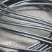 Шнур нейлоновый плетеный 1 мм, 55 см + 5 см, цв. черный (1 шт.)