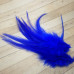 Перо петуха, цвет синий, длина 10-15 см (1 шт.)