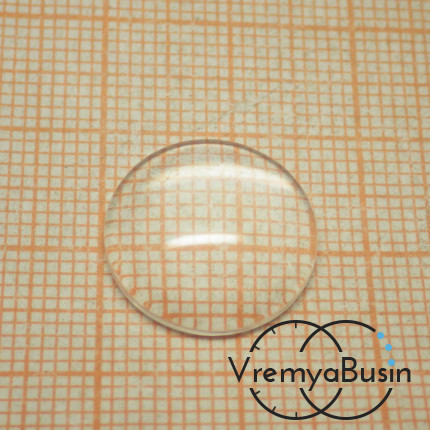 Кабошон стеклянный прозрачный. Круглый 16 мм (1 шт.)