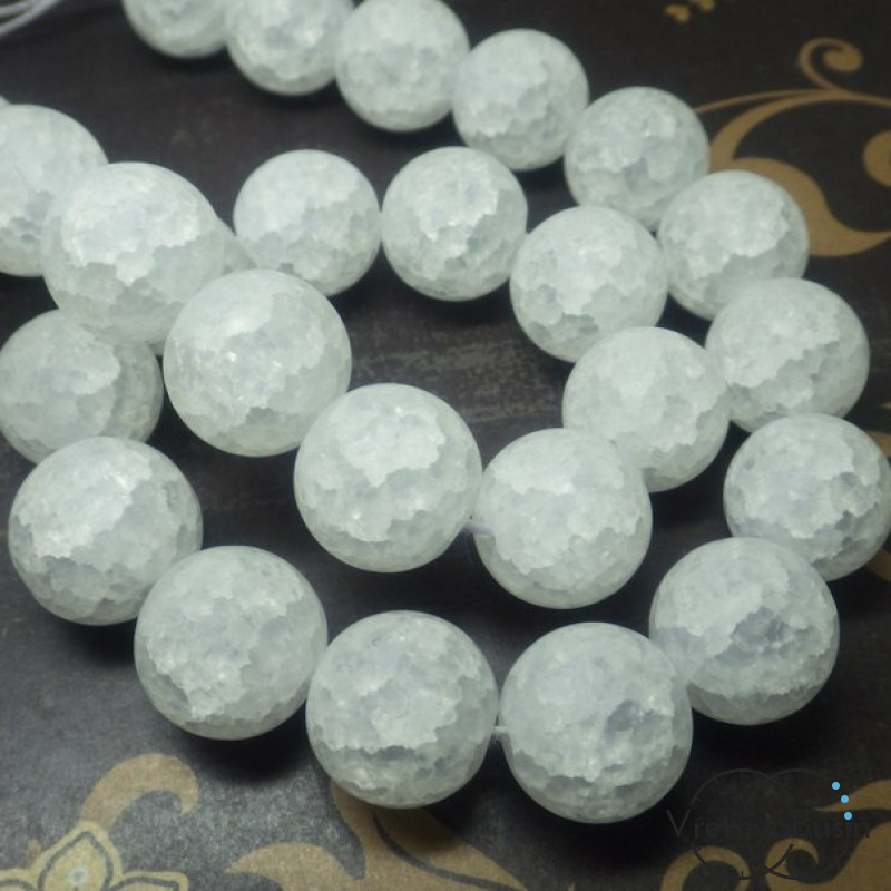 Снежный кварц. Шарик 16мм. Глянцевый
