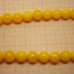 Янтарь имитация желтый, шарик гладкий 10 мм (1 шт.)