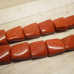 Авантюрин коричневый, квадрат плоский гладкий 14 мм (1 шт.)