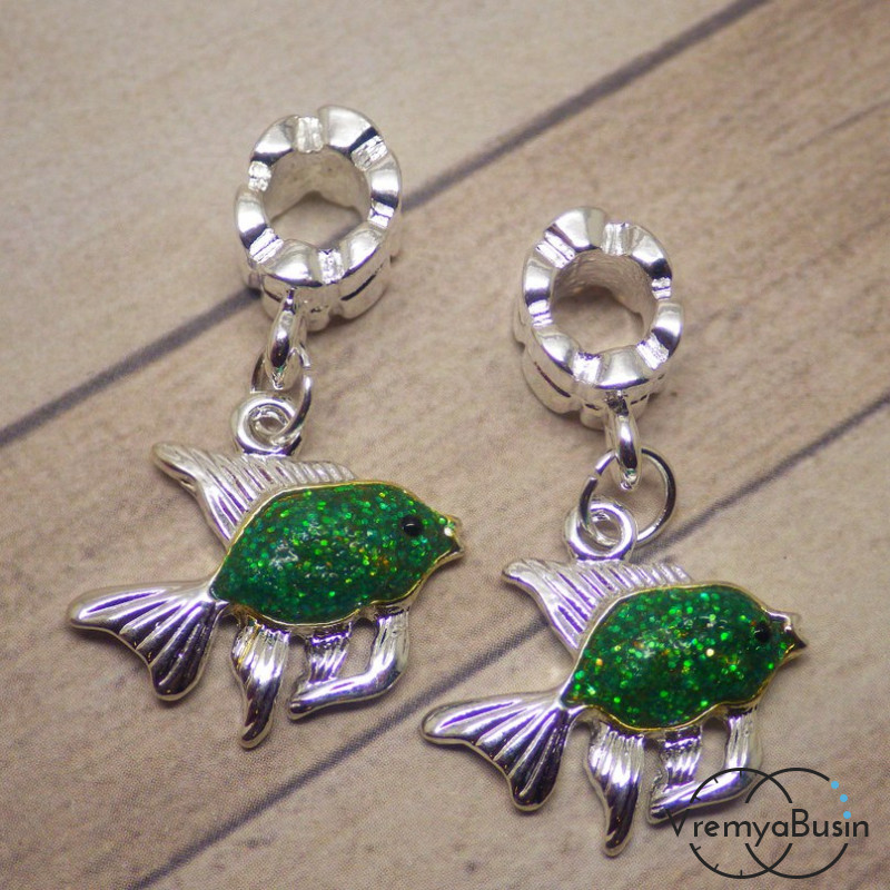 Подвеска в стиле Пандора "Рыбка" 