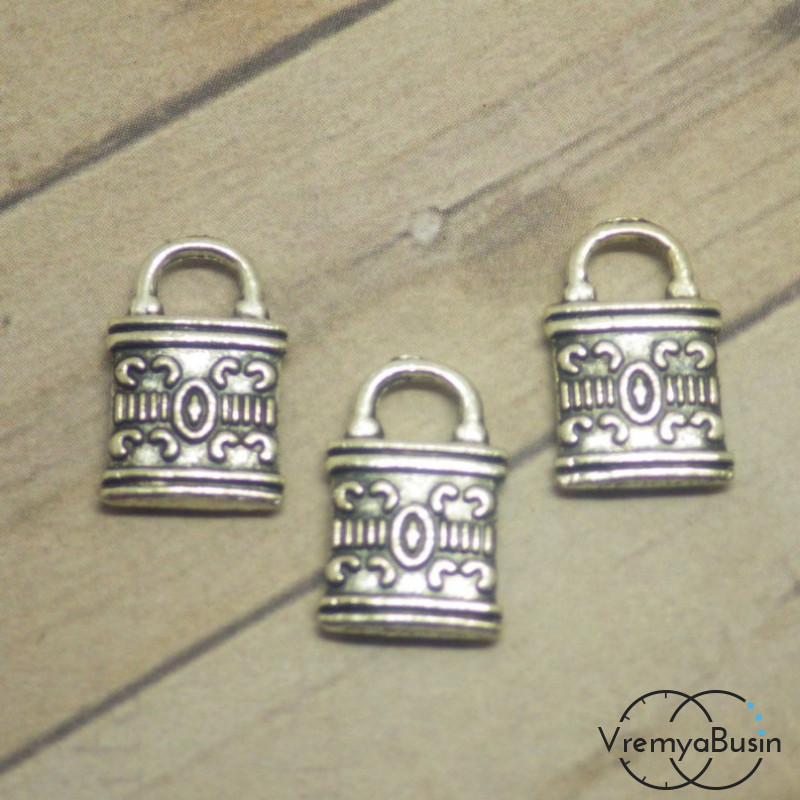 Замок. Подвеска металлическая под серебро