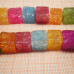 Ледяной кварц кракле. Кубик разноцветный 10х10 мм 