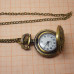 Часы карманные с цепочкой "Кошка", цвет бронза