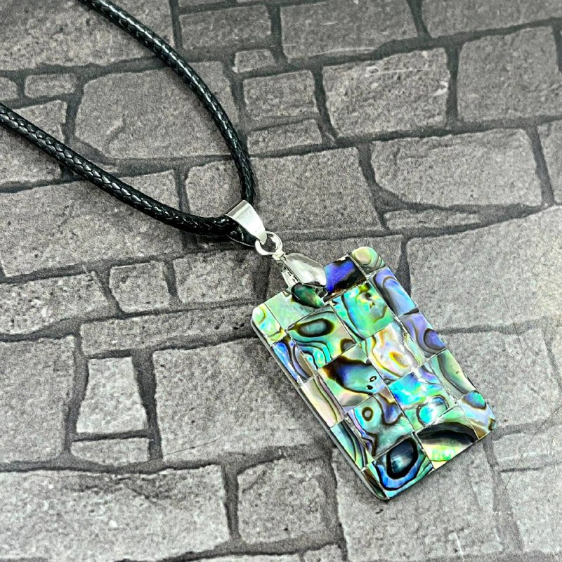 Кулон из гелиотиса "Прямоугольник", 20х30 мм (1 шт.)