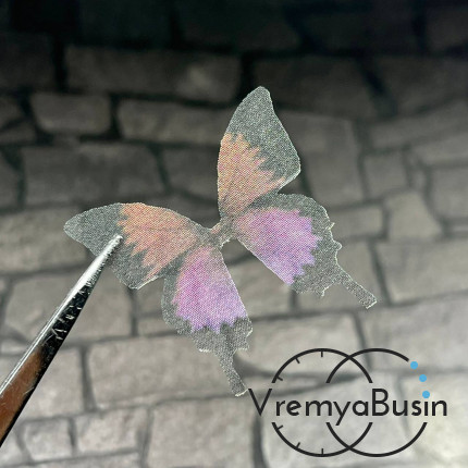 Крылья бабочки из органзы, 30 мм, цв. разноцветный (1 шт.)