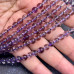 Аметист лавандовый прозрачный, шарик гладкий 6 мм (1/2 нити, ок. 32 шт.)