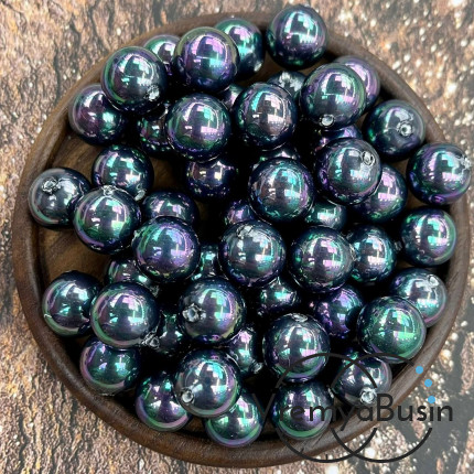 Майорка, полупросверленные бусины шарики 12 мм (1 шт.)