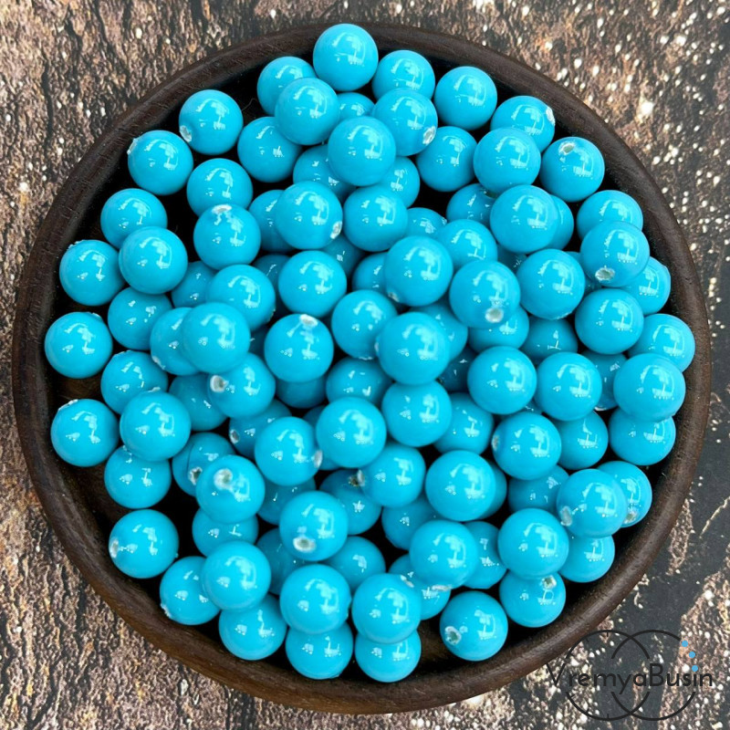 Майорка, полупросверленные бусины шарики 8 мм (1 шт.)