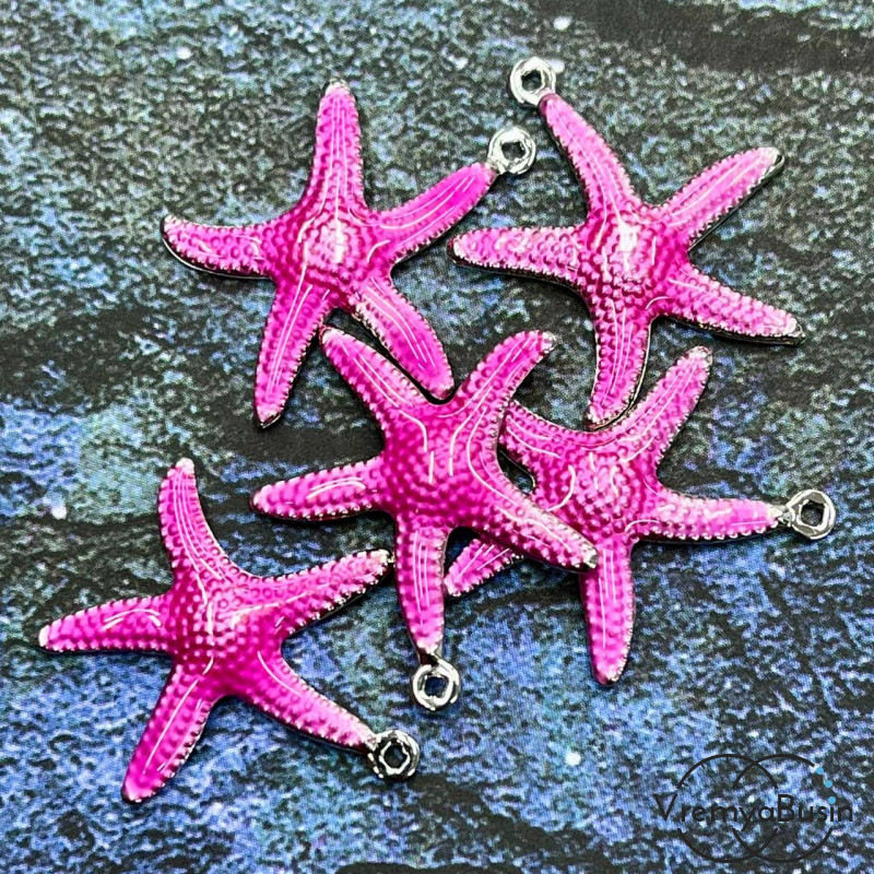 Подвеска с эмалью, морская звезда 21х23 мм (1 шт.)