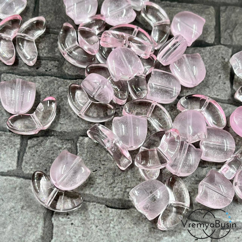 Бусины из гладкого стекла "Тюльпан", 13х14 мм (1 компл.)