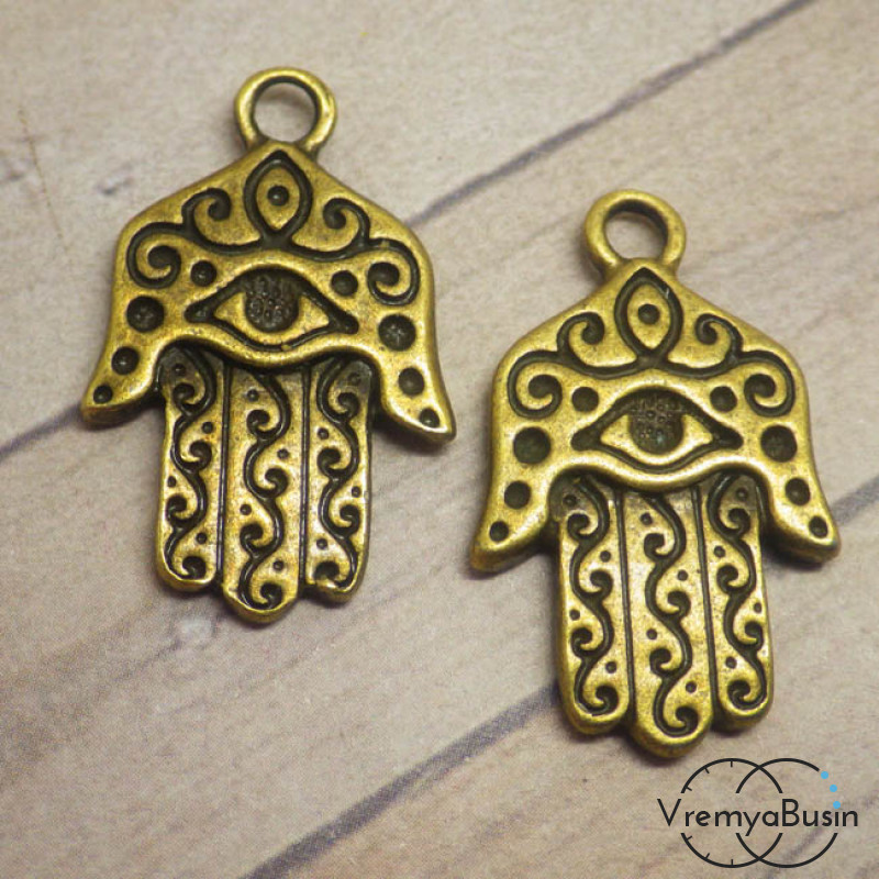 Рука Фатимы. Подвеска под бронзу