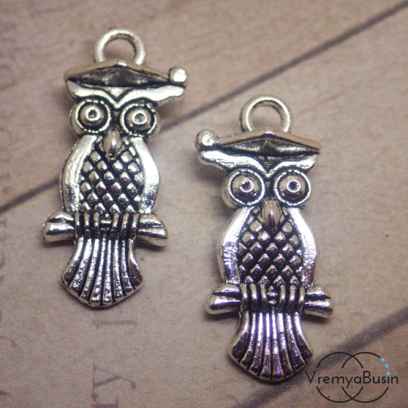 Сова. Подвеска под серебро (1 шт.)