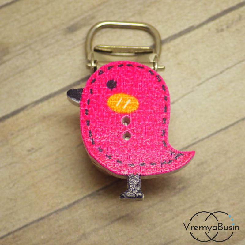 Держатель клипса для соски "Птичка"