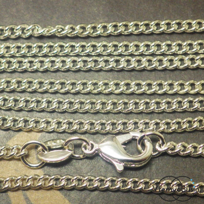 Цепочка с серебром 925 пробы, 46 см (1 шт.)