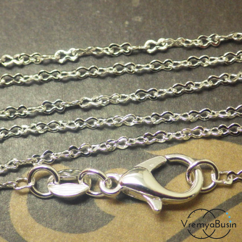 Цепочка с серебром 925 пробы, 46 см (1 шт.)