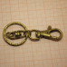 Основа для брелока с карабином, цвет бронза