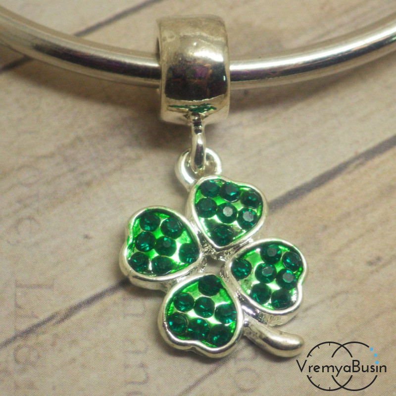 Подвеска в стиле пандора "Клевер"