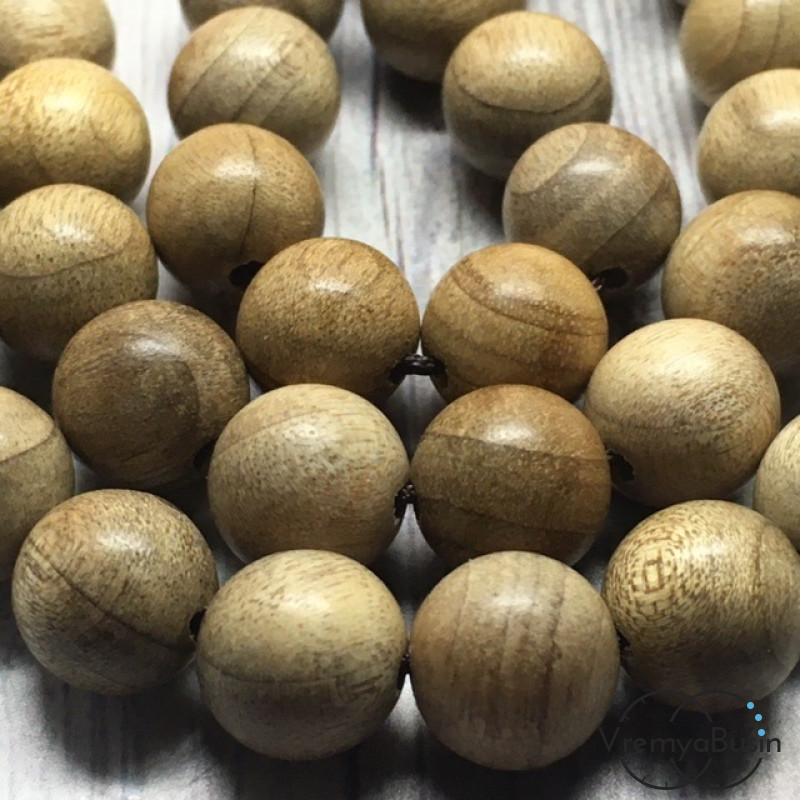 Бусины из дерева, шарик гладкий 10 мм (1 шт.) 