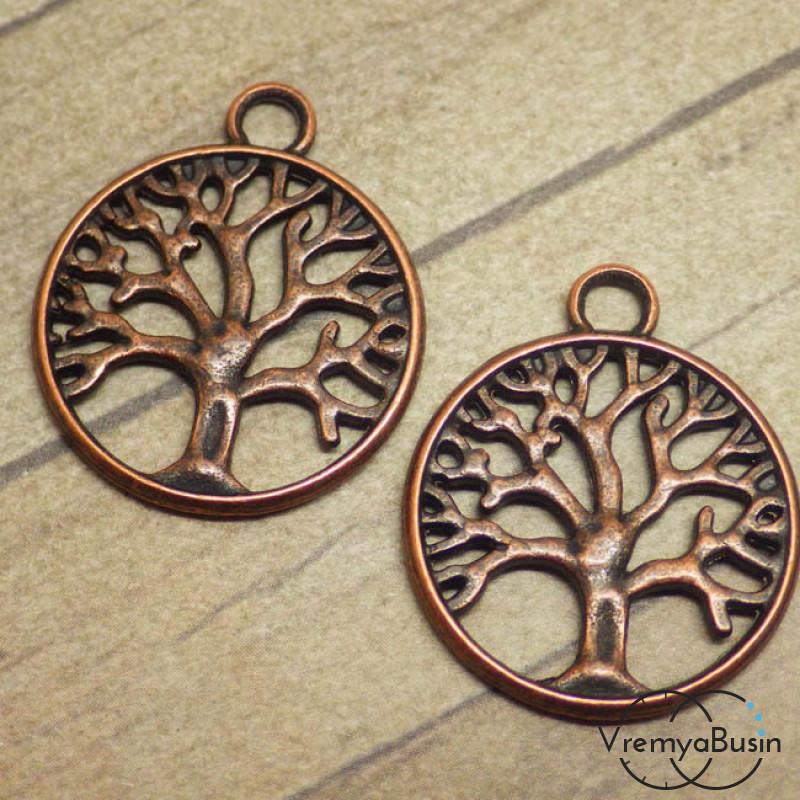 Дерево. Подвеска под медь