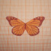 Крылья бабочки из органзы, 25х48 мм, цв. корачневый  (1 шт.)