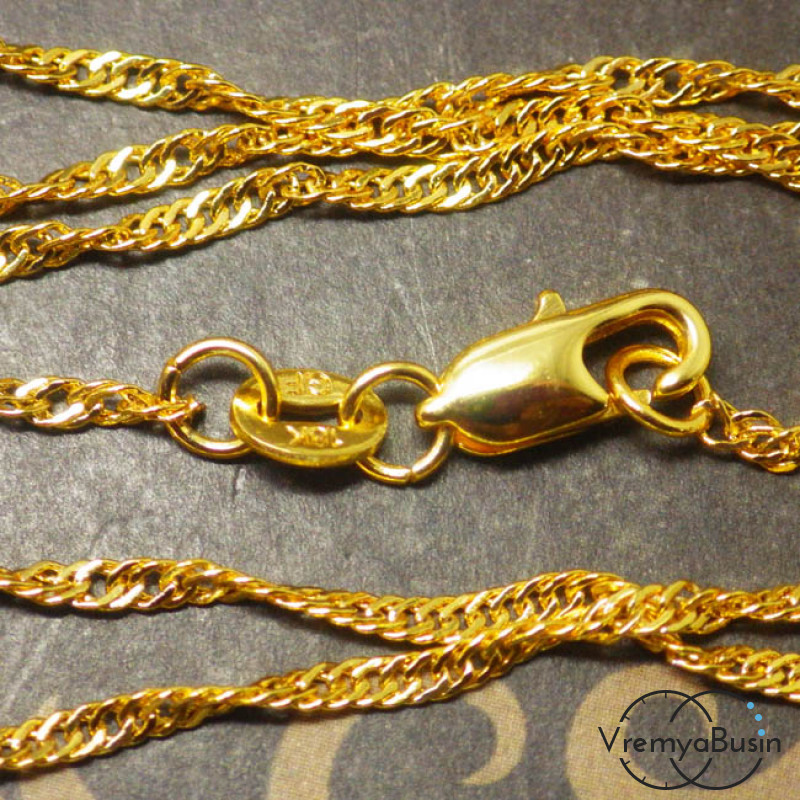 Цепочка с позолотой 18 KGF 45 см (1 шт.)