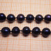 Жемчуг натуральный речной. Черный округлый 8 мм