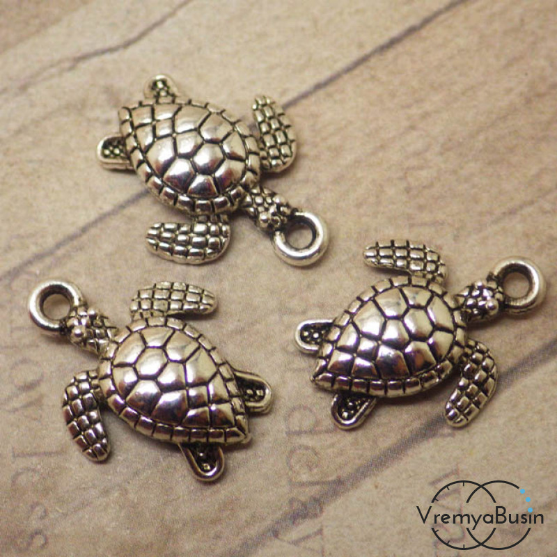 Черепаха. Подвеска под серебро