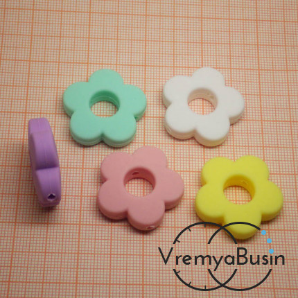 Бусины из пищевого силикона. Цветок 27 мм (1 шт.)