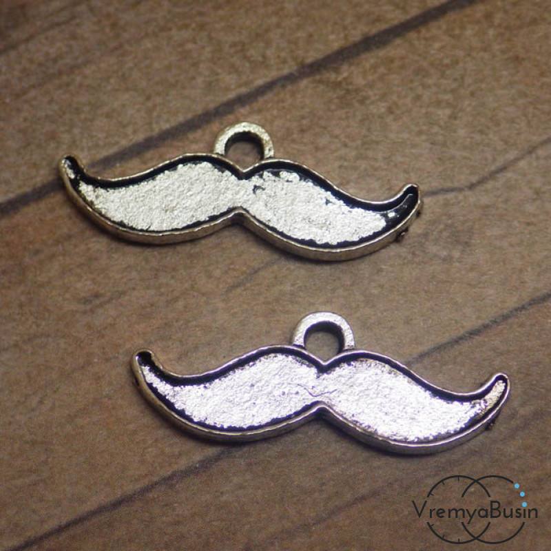 Усы. Подвеска под серебро