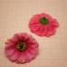 Цветок из ткани "Циния", 45 мм., цв.РОЗОВЫЙ (1 шт.)