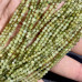 Гроссуляр зеленый гранат, граненые бусины из камня, 3 мм ААА качество (нить, ок. 40 см.)