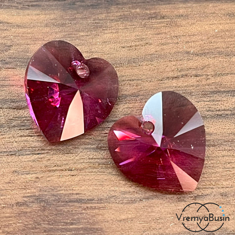 SWAROVSKI Подвеска хрустальная 6228, Сердце 18 мм (1 шт.)