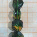 Аметриновый кварц, таблетка желто-зелёная гранёная (1 шт.)