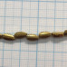 Гематит, листик 4х8 мм, цв. ЗОЛОТО (1/2 нити, 20 шт.)
