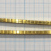 Гематит, кубик 4х4 мм, цв. золото (нить, ок. 95 шт.)
