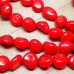 Коралл красный, бусины округлые (1 шт.)